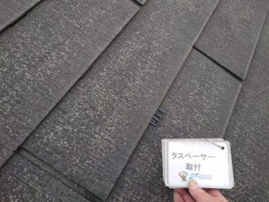 奈良奈良市N様邸　外壁塗装・屋根塗装・防水工事 タスペーサー取付