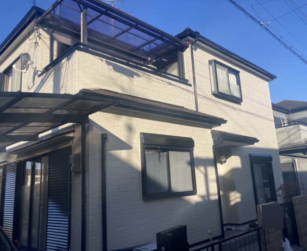 奈良奈良市M様邸　外壁塗装・屋根塗装・防水工事 施工後の写真