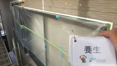 奈良香芝市H様邸　外壁塗装・屋根塗装工事 養生