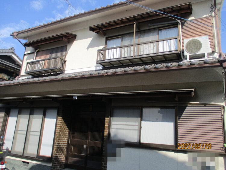 奈良大和高田市N様邸　外壁塗装・防水工事 施工前の写真