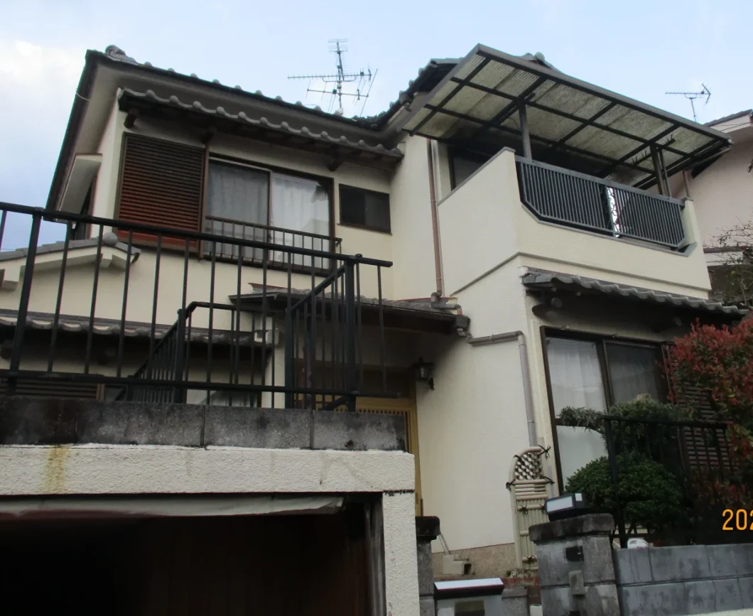 奈良県奈良市中町S様邸　外壁塗装工事 施工前の写真
