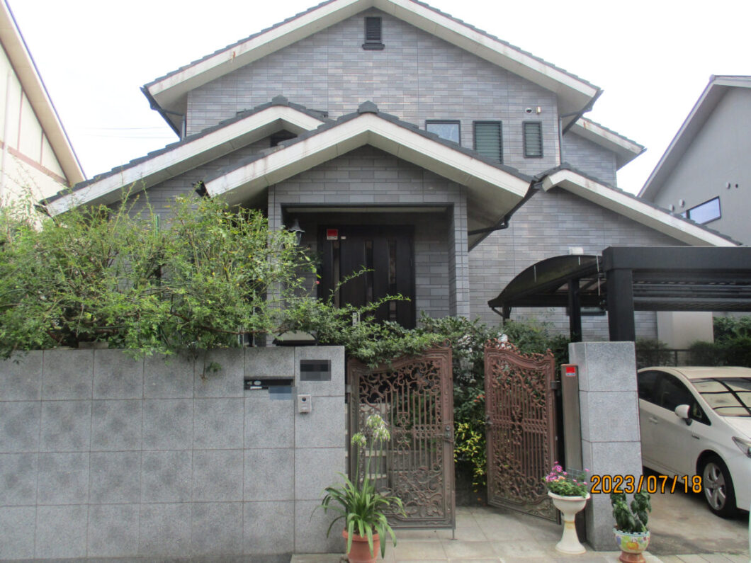 奈良県奈良市M様邸　外壁塗装・屋根塗装工事 施工前の写真