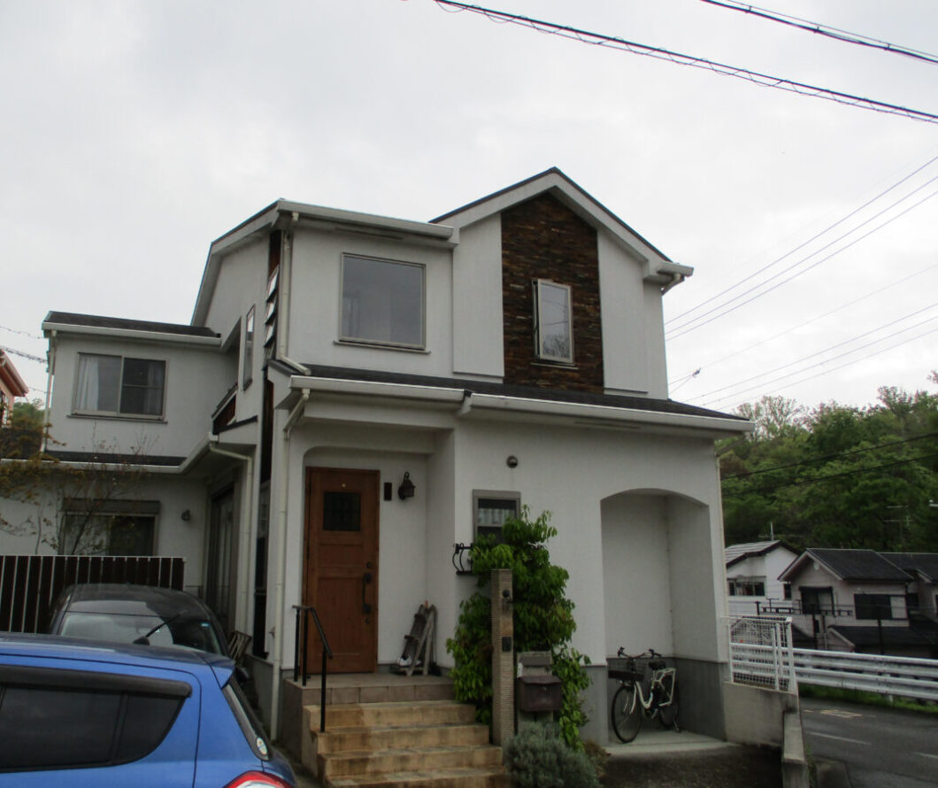 奈良県生駒市K様邸　外壁塗装・屋根塗装・防水工事 施工前の写真