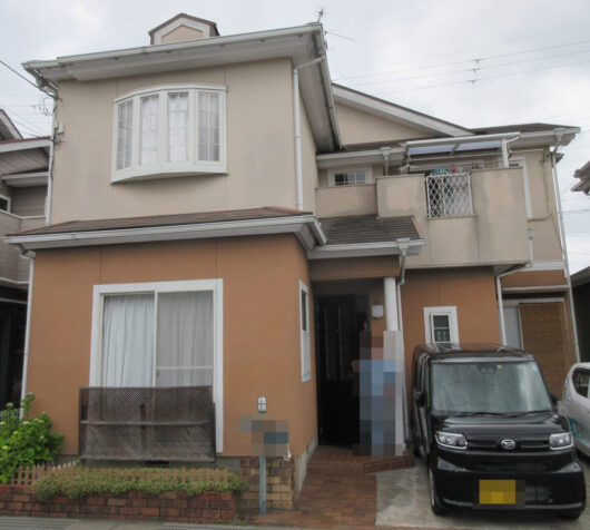 奈良県磯城郡田原本町M様邸 外壁塗装・屋根塗装・防水工事 施工前の写真