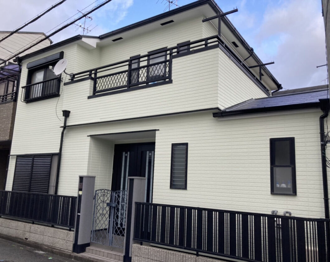 奈良県奈良市学園朝日町H様邸　外壁塗装・屋根塗装・防水工事 施工後の写真