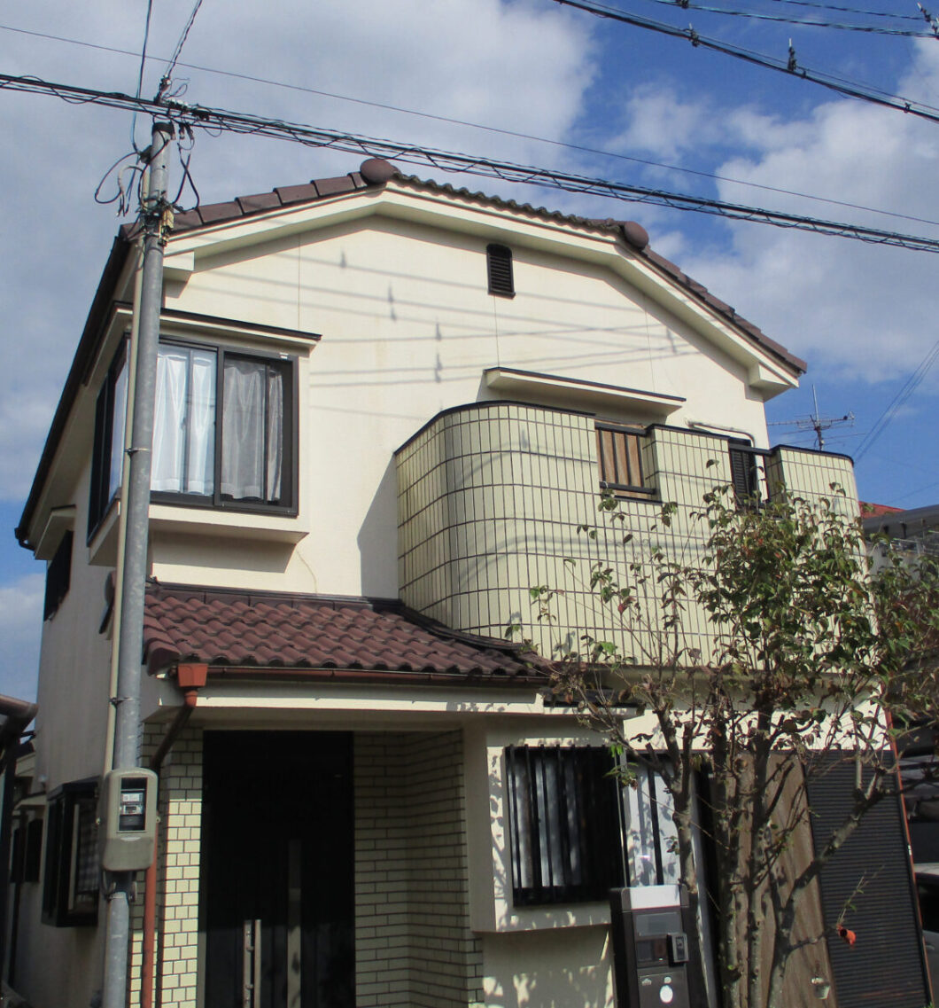 奈良県生駒市小平尾町N様邸　外壁塗装・屋根塗装・防水工事 施工前の写真