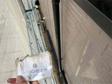奈良香芝市H様邸　外壁塗装・屋根塗装・防水工事 樋シリコン仕上げ