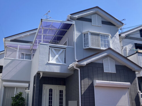 奈良県磯城郡田原本町H様邸　外壁塗装・屋根塗装・防水工事　