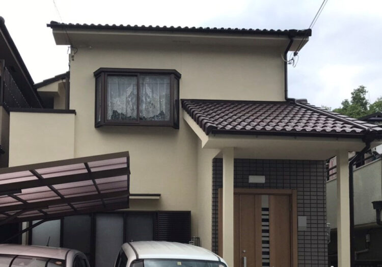 奈良香芝市Ｉ様邸　外壁塗装・屋根塗装・防水工事 施工後の写真