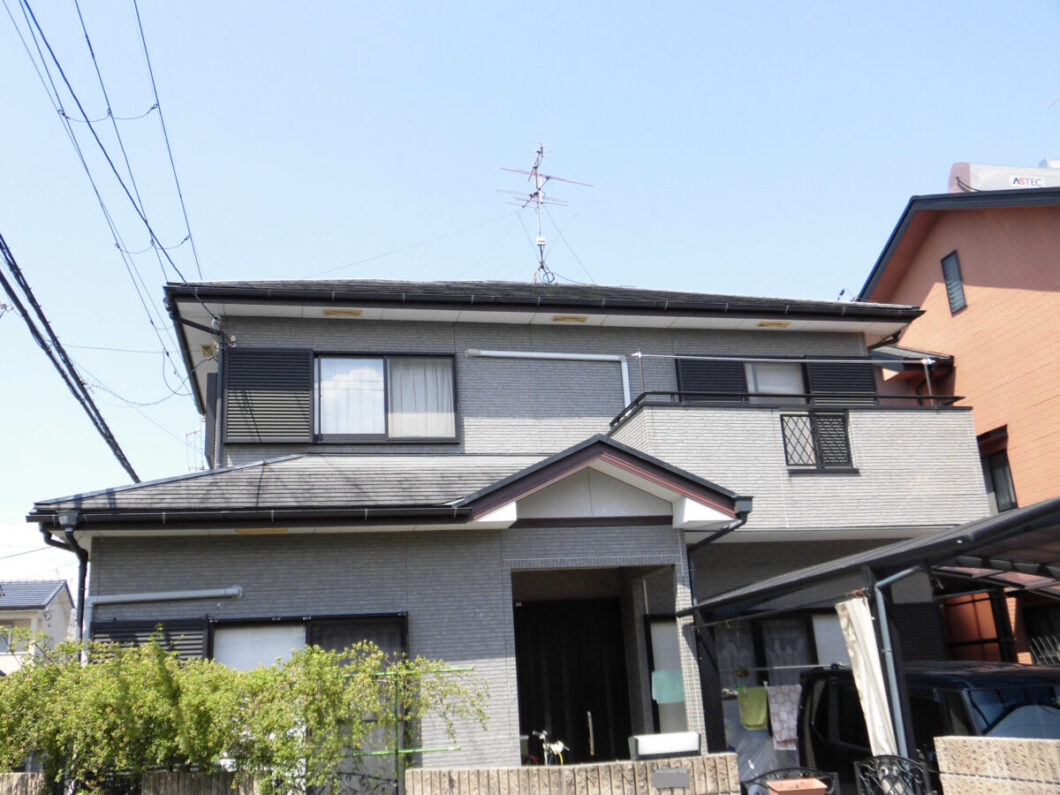 奈良県大和高田市K様邸　外壁塗装・屋根塗装・防水工事 施工前の写真