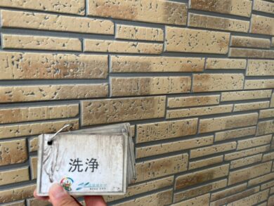 奈良香芝市H様邸　外壁塗装・屋根塗装・防水工事 洗浄
