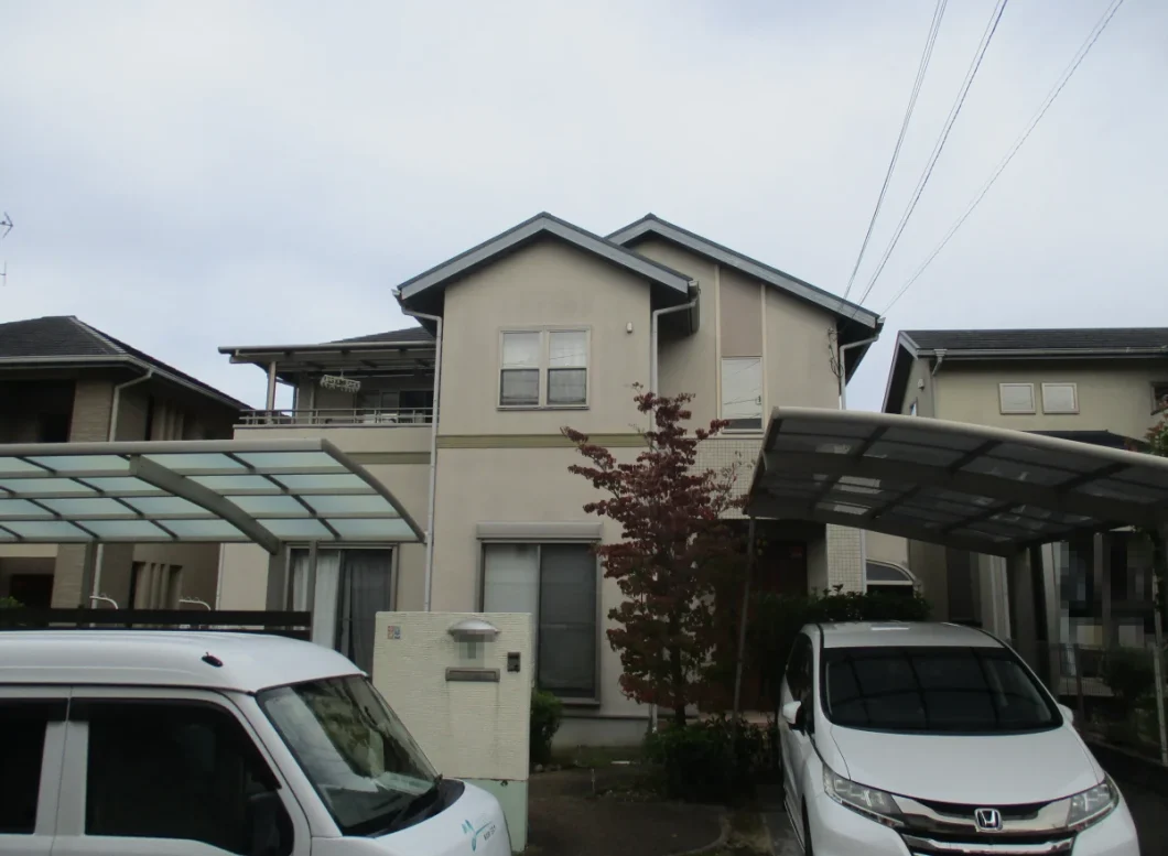 奈良県生駒市西白庭台K様邸　外壁塗装・屋根塗装・防水工事 施工前の写真