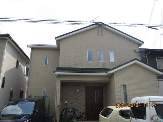 奈良県磯城郡田原本町O様邸　外壁塗装工事 施工前の写真