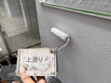 奈良大和高田市N様邸　外壁塗装工事 外壁上塗り