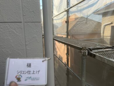 奈良奈良市Y様邸　外壁塗装・屋根塗装・防水工事 樋シリコン仕上げ