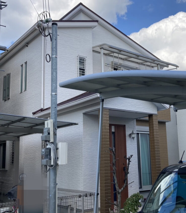 奈良生駒郡斑鳩町Y様邸　外壁塗装・屋根塗装・防水工事 施工後の写真