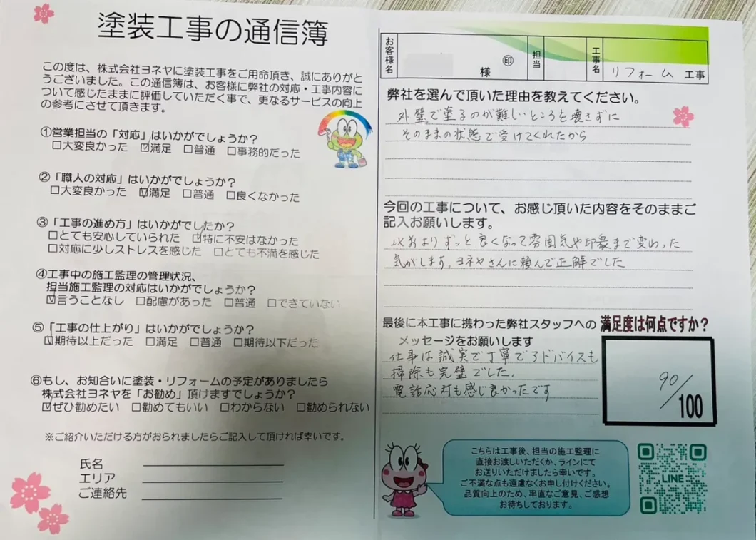 奈良県天理市丹波市町H様邸　外壁塗装・屋根塗装工事 施工後の写真