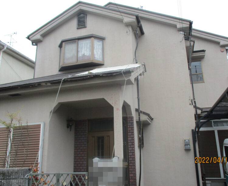 奈良御所市Ｓ様邸　外壁塗装・屋根塗装工事 施工前の写真