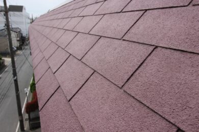 奈良の香芝の株式会社ヨネヤの外壁塗装と屋根塗装のアスファルトシングル