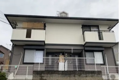 奈良生駒郡平群町K様邸（アパート）　外壁塗装・屋根塗装工事 施工後の写真
