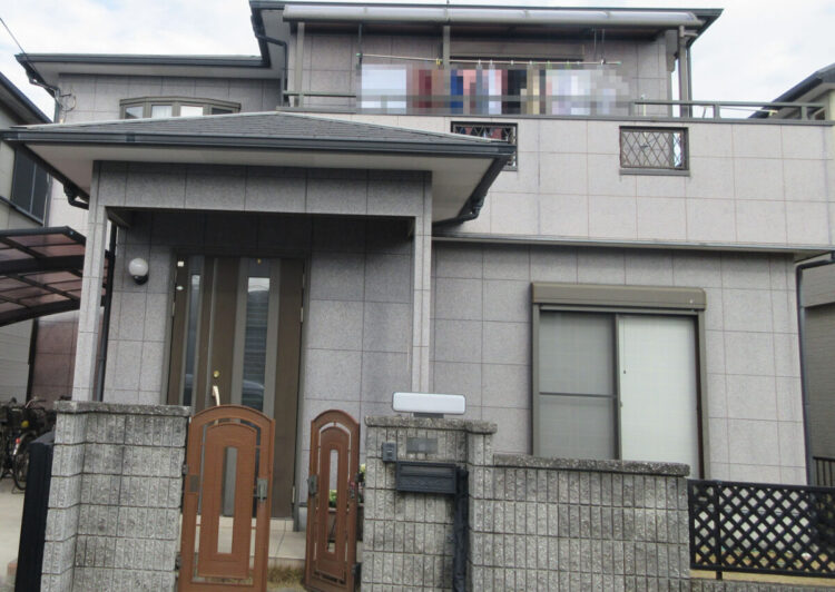 奈良大和高田市O様邸　外壁塗装・屋根塗装・防水工事 施工前の写真