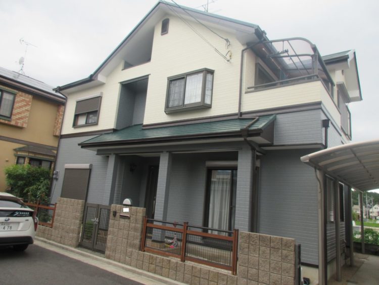 奈良香芝市K様　外壁塗装・屋根塗装・ベランダ防水工事 施工後の写真