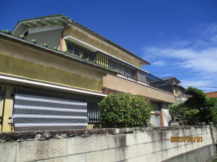 奈良生駒郡三郷町S様邸　外壁塗装工事 施工前の写真