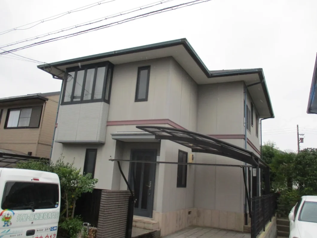 京都府相楽郡精華町M様邸　外壁塗装・屋根塗装・防水工事 施工前の写真