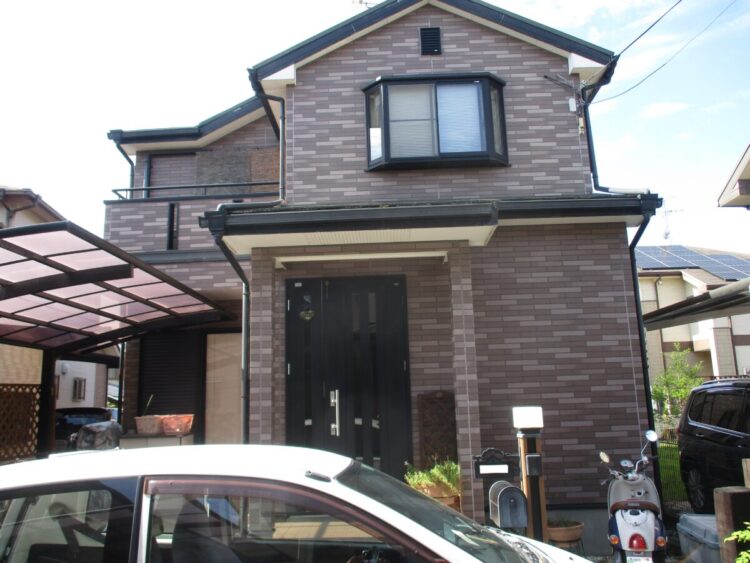 奈良大和高田市W様邸　外壁塗装・屋根カバー工法・防水工事 施工前の写真