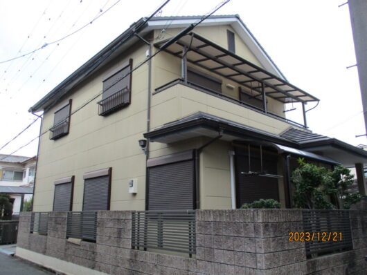 奈良県香芝市北今市Y様邸　外壁塗装・屋根塗装・防水工事 施工前の写真