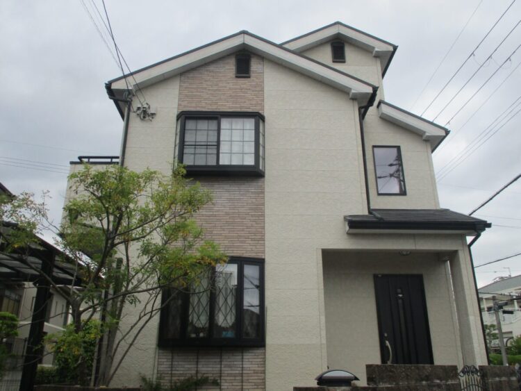奈良奈良市K様邸　外壁塗装・屋根塗装・防水工事 施工前の写真