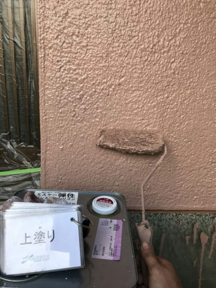 奈良の香芝市の株式会社ヨネヤの外壁塗装と屋根塗装の乾燥