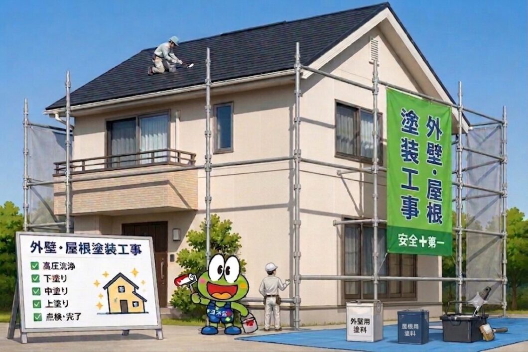 奈良県塗装会社による外壁・屋根塗装工事