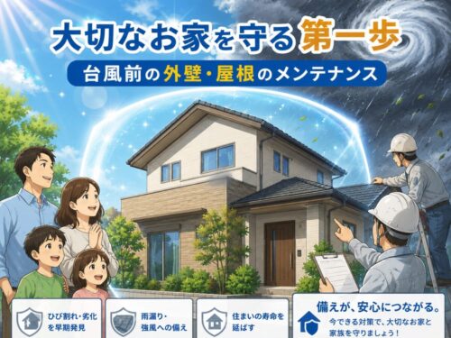 台風が多くなる前に外壁・屋根塗装をしておくべき理由