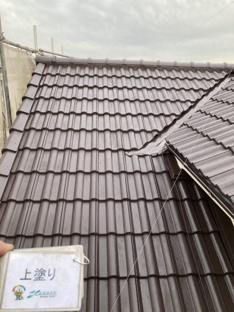 奈良の香芝市の株式会社ヨネヤの外壁塗装と屋根塗装の屋根リフォーム