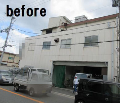 奈良の香芝市の株式会社ヨネヤの外壁塗装と屋根塗装のビフォー
