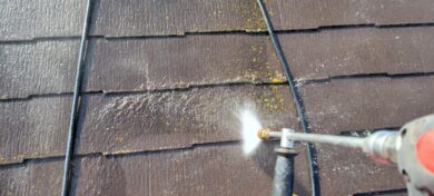 奈良香芝市O様邸　外壁塗装・屋根塗装・防水工事 洗浄