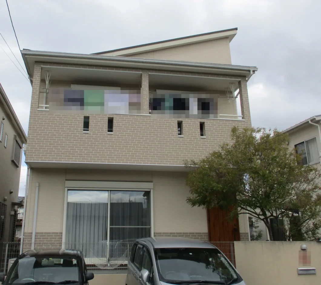 奈良県北葛城郡上牧町N様邸　外壁塗装・屋根塗装・防水工事 施工前の写真