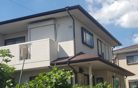 奈良県大和郡山市九条町H様邸　外壁塗装工事 施工前の写真