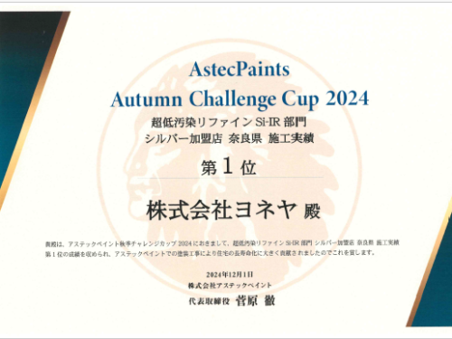 アステックペイント　Autumn Challenge Cup 2024　第一位！！