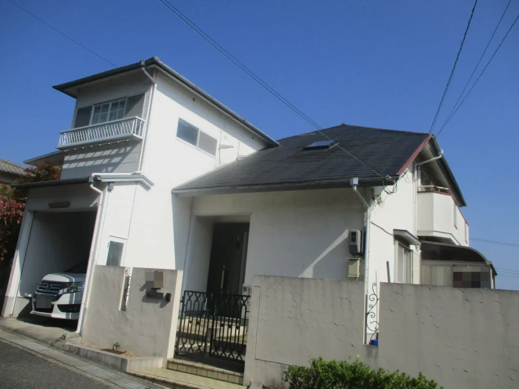 奈良県北葛城郡王寺町K様邸　外壁塗装工事 施工前の写真