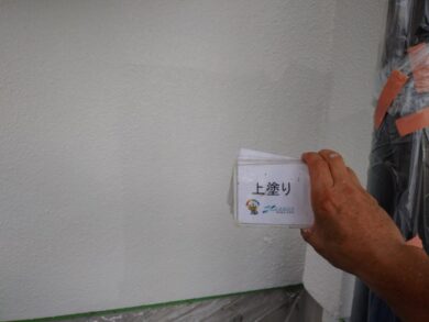 奈良香芝市N様邸　外壁塗装・防水工事 外壁上塗り