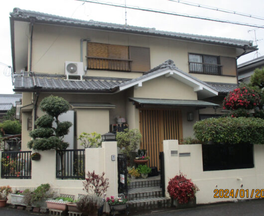 奈良県北葛城郡広陵町M様邸　外壁塗装工事 施工前の写真