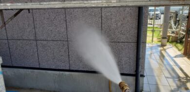奈良大和高田市O様邸　外壁塗装・屋根塗装・防水工事 洗浄