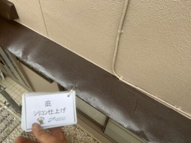 奈良奈良市W様邸　外壁塗装・屋根塗装・防水工事　 庇シリコン仕上げ