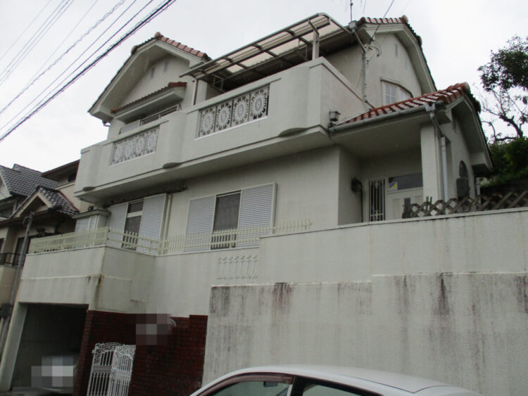 奈良生駒市S様邸　外壁塗装・屋根塗装工事 施工前の写真