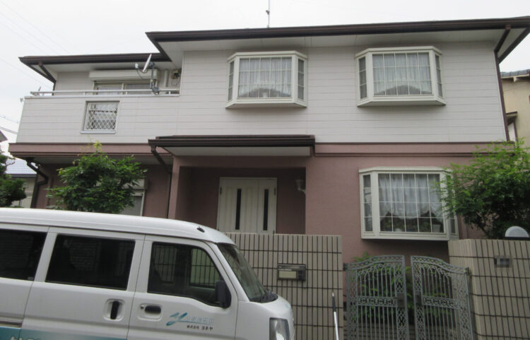大阪南河内郡太子町S様　外壁塗装・屋根塗装・防水工事 施工前の写真