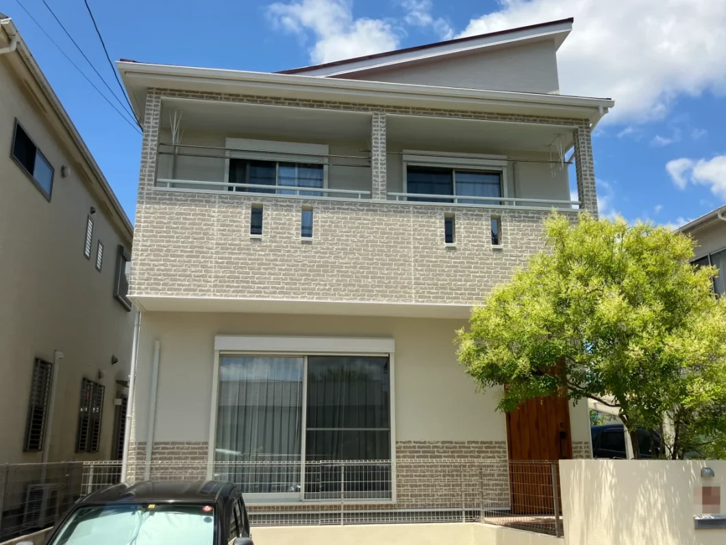 奈良県北葛城郡上牧町N様邸　外壁塗装・屋根塗装・防水工事 施工後の写真