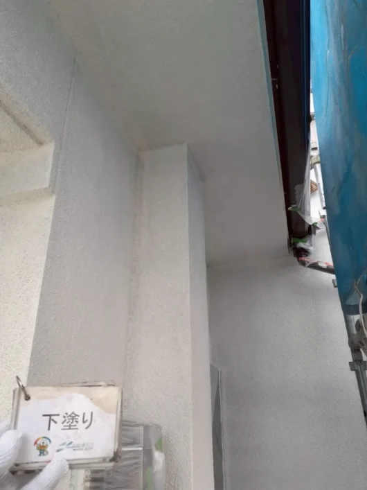 奈良県奈良市五条西K様邸　外壁塗装・屋根塗装・防水工事 外壁　下塗り