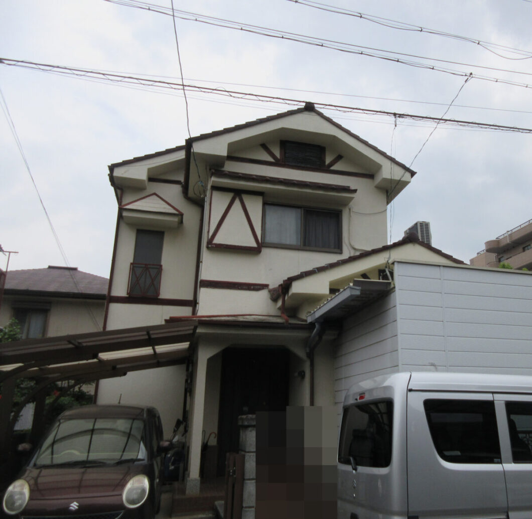 奈良大和高田市N様邸　外壁塗装・屋根塗装工事 施工前の写真